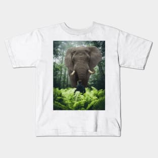 Jungle Elephant Kids T-Shirt